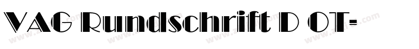 VAG Rundschrift D OT字体转换